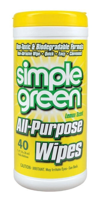 Toallitas Limpieza Multiproposito Limon Simple Green 40 Pzs