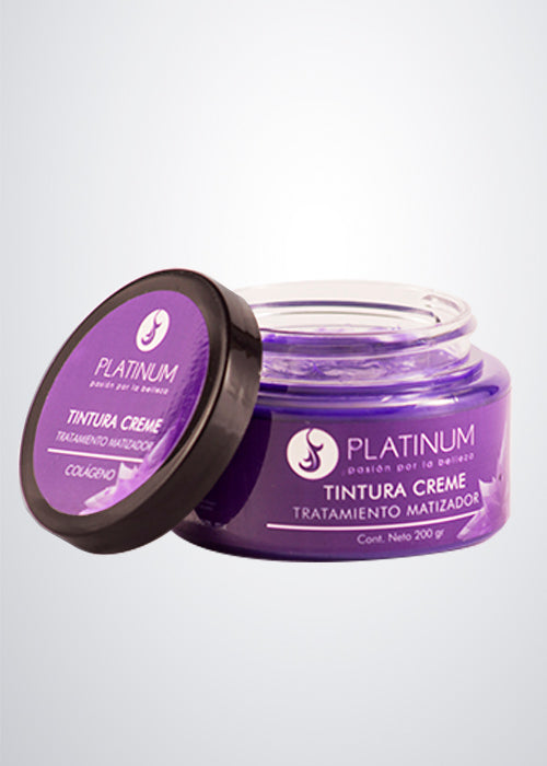 Tratamiento Matizador Con Colageno Tintura Creme Platinum 200 gr