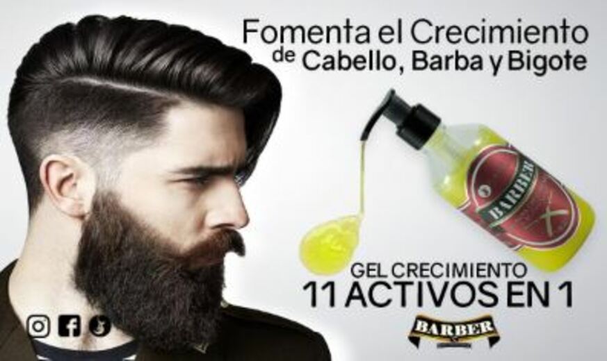 Gel Para Crecimiento De Barba 11 En 1 Barber 200 Ml