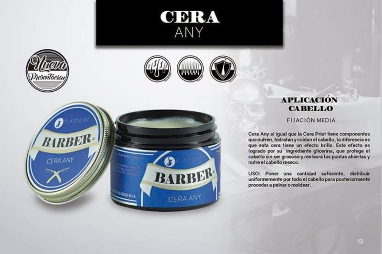 Cera Any Para El Cabello Barber Fijacion Media Efecto Brillo 150 gr