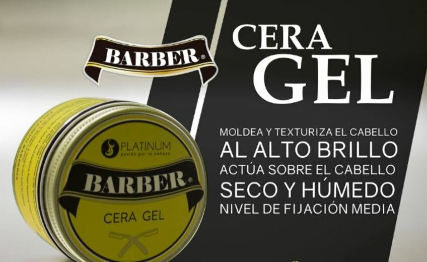 Cera Gel Para El Cabello Barber Fijacion Media 150 gr