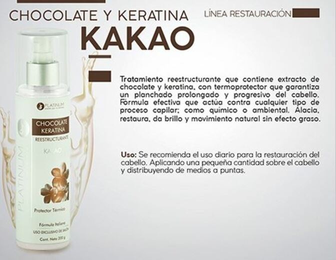 Tratamiento Reestructurante Chocolate Y Keratina Kakao 200 gr