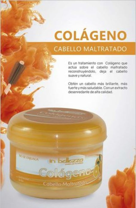 Tratamiento Con Colageno Cabello Maltratado In Bellezza 250 gr