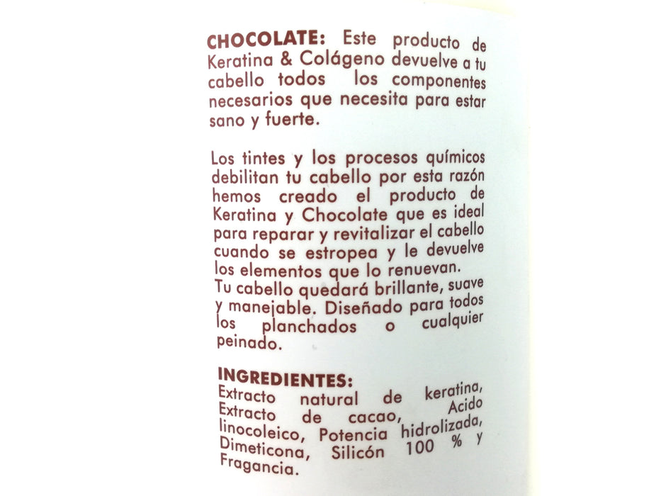 Tratamiento Reestructurante Chocolate Y Keratina Kakao 1 Lt