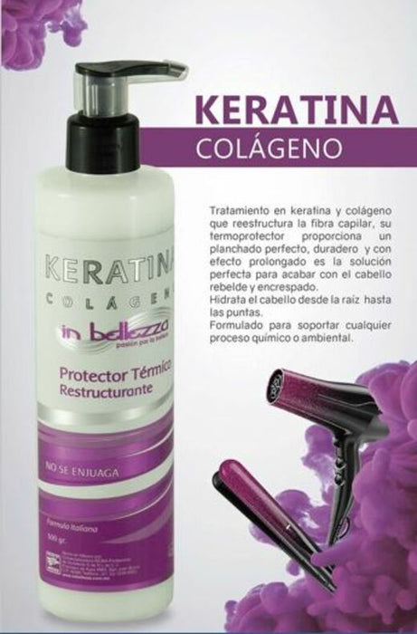 Tratamiento Reestructurante Keratina Y Colageno In Bellezza 300 gr