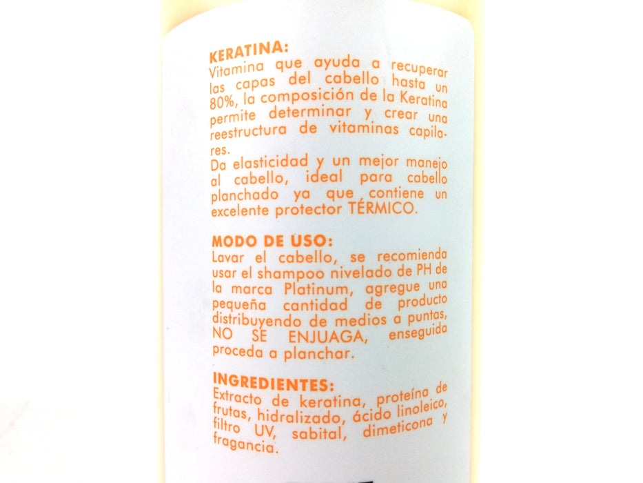 Tratamiento Keratina Cabello Desfibrado Encrespado 1 Lt