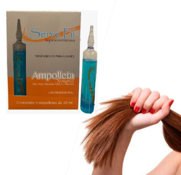 Ampolletas Cabello Reparacion Intensiva Janibell 4 Pzs