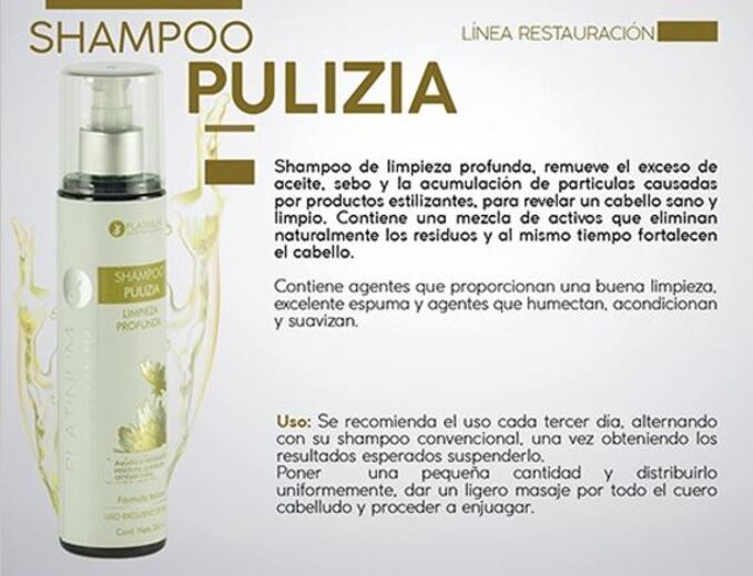 Shampoo Pulizia Limpieza Profunda Platinum 260 ml