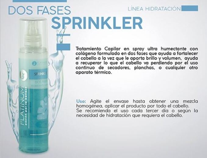 Tratamiento Humectante Del Cabello Dos Fases Sprinkler 250 gr