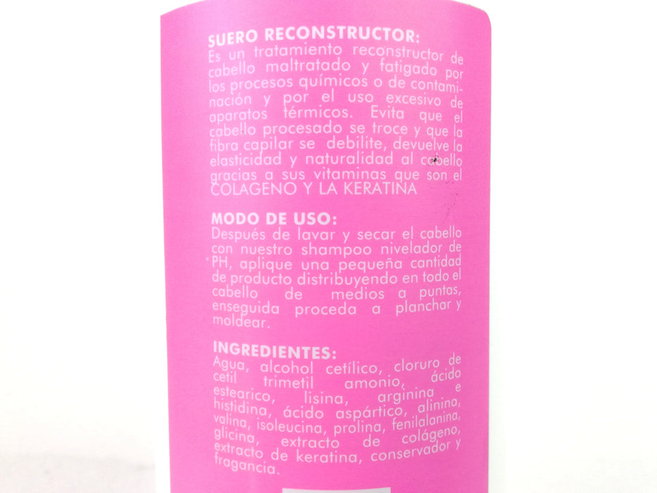 Suero Reconstructor Colageno Y Keratina Cabello Dañado 1 Lt