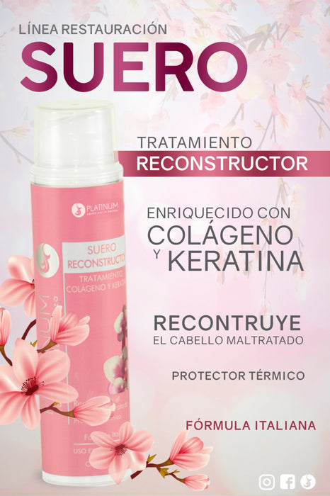 Suero Reconstructor Colageno Y Keratina Cabello Dañado 200 gr