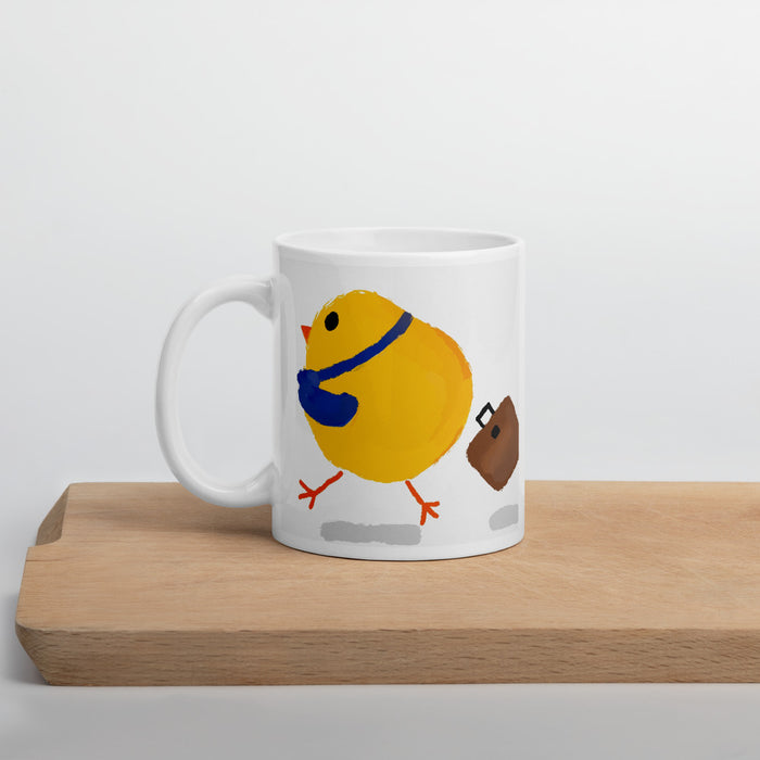 Taza de Pollito Trabajador