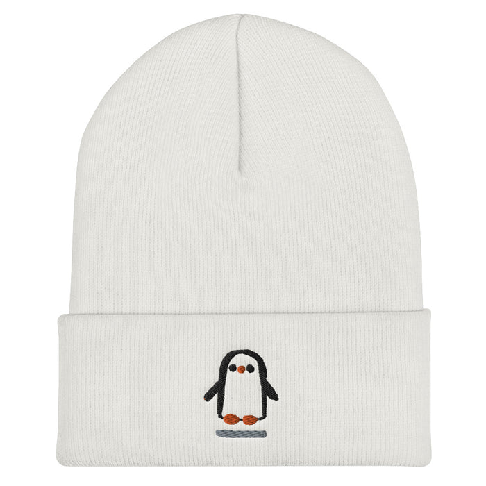 Gorro con borde vuelto con Pingüino