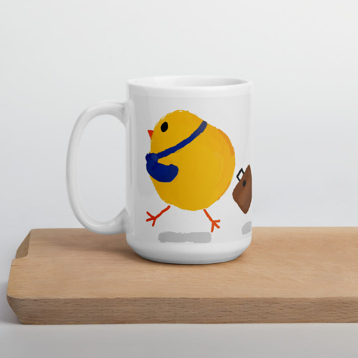 Taza de Pollito Trabajador