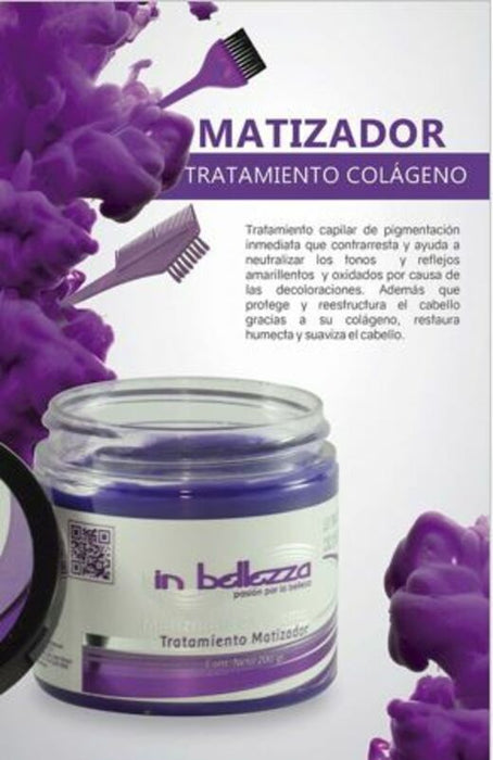 Matizador Tratamiento Colageno Cabello In Bellezza 200 gr